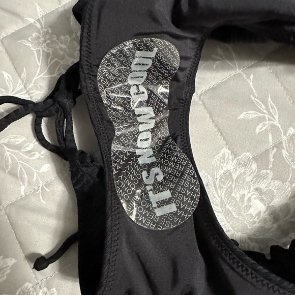 Free People IT’S NOW COOL The Frill Tie Eco Bikini Bottom, Size Medium (v) - Picture 13 of 14